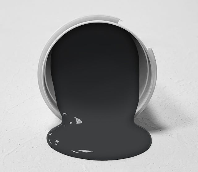 Blacky Paint Color #3D4040 - wall-paint-color-vernice-bucket-rc-neutrals-018-3D4040