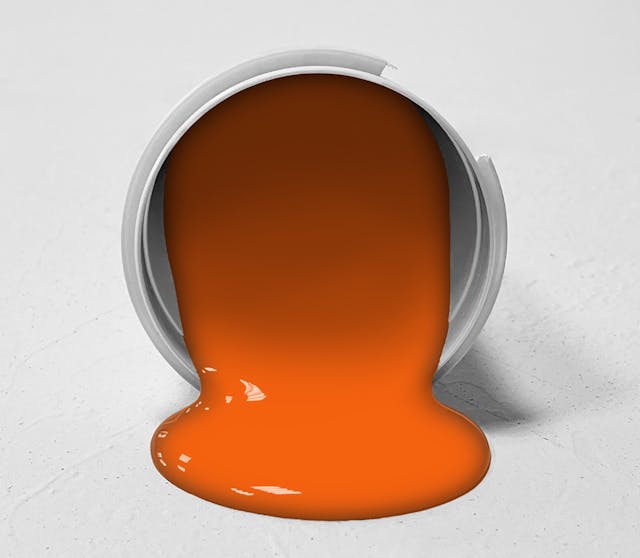 Burning Orange Paint Color #F06230 - wall-paint-color-vernice-bucket-rc-yellows-016-F06230